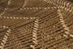 Detail of the pattern on a natural-fibre woven bed in Hamedila, Ethiopia